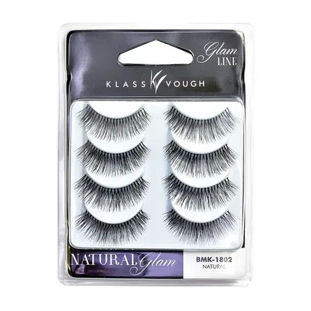 Cílios Postiços Klass Vough Natural Glam 4 Pares