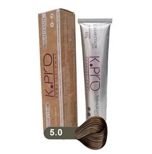 Tonalizante K.Pro Caviar Color 5.0 Castanho Claro Natural 60g