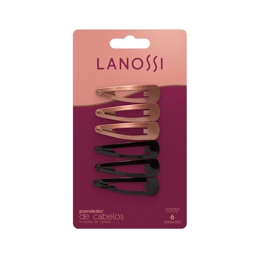 Conjunto de Presilhas Lanossi Black 6Un