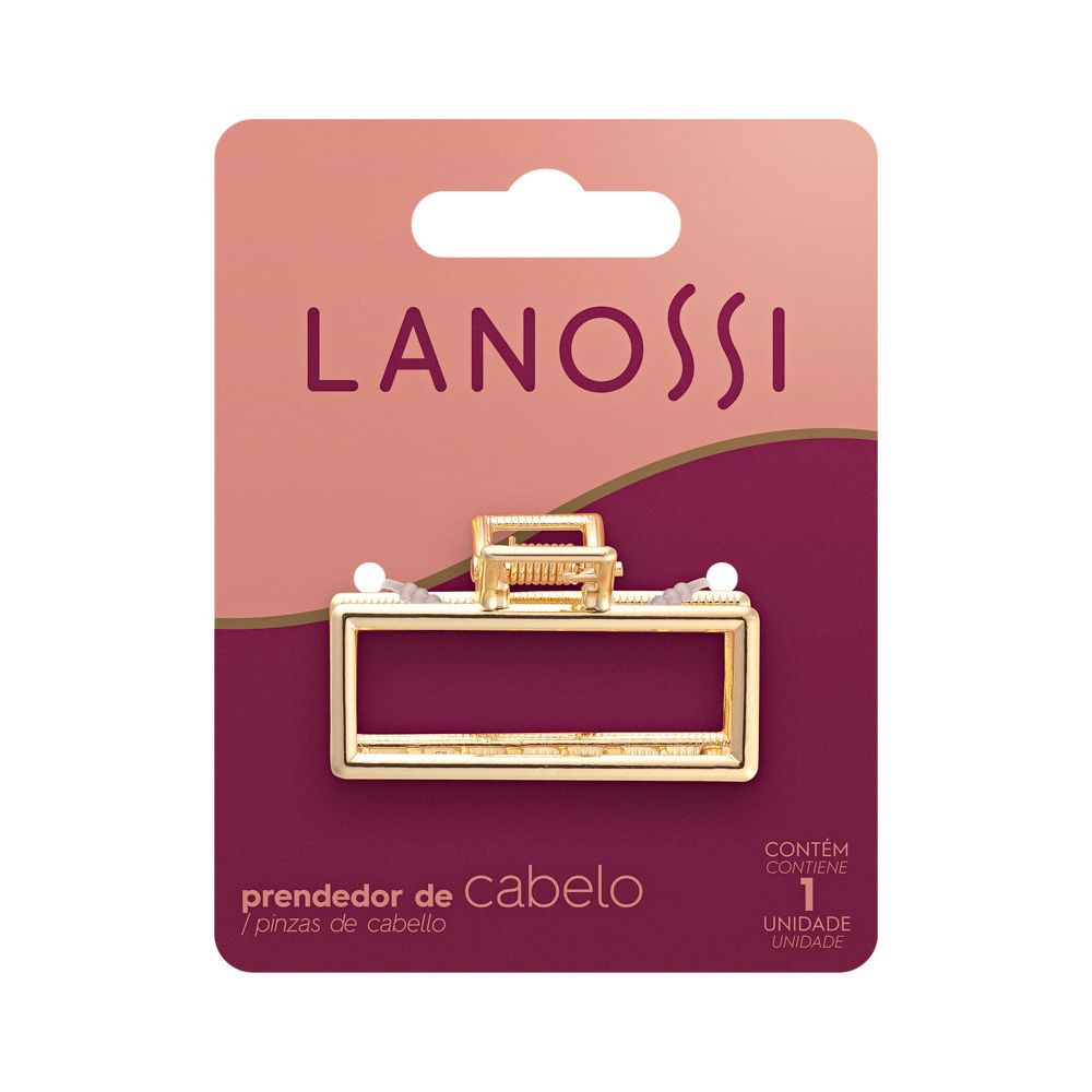 Prendedor de Cabelos Lanossi Metal Gold