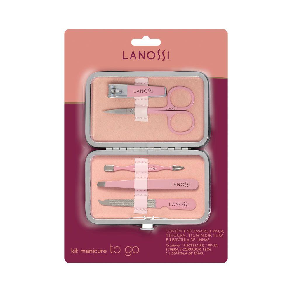 Kit Manicure Lanossi To Go Rosa