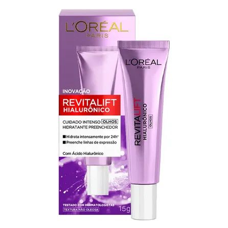 Creme para Olhos Anti idade L´Oreal Paris Revitalift Hialurônico 15g