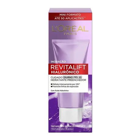 Creme Facial Anti-idade L'Oréal Paris Revitalift Hialurônico Diurno FPS20 25g