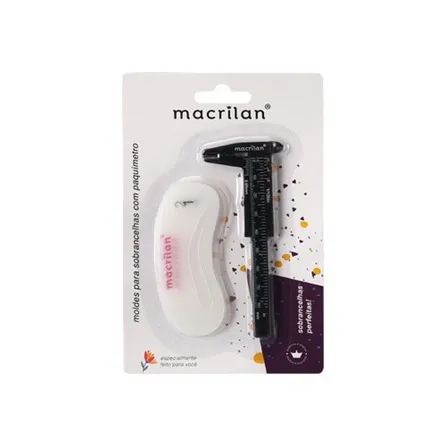 Moldes para Sobrancelha e Paquimetro Macrilan