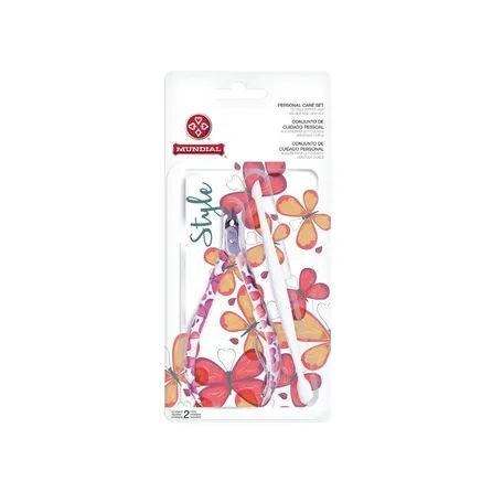 Conjunto Alicate de Cutículas + Espátula Mundial Borboleta
