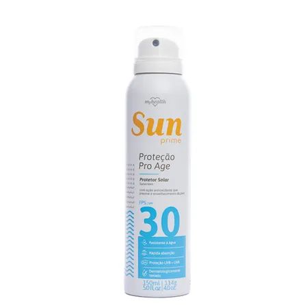 Protetor Solar Aerosol My Health Sun Prime FPS30 150ml
