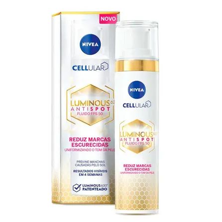 Fluido Facial Anti-manchas Nivea Luminous 630º FPS50 40ml