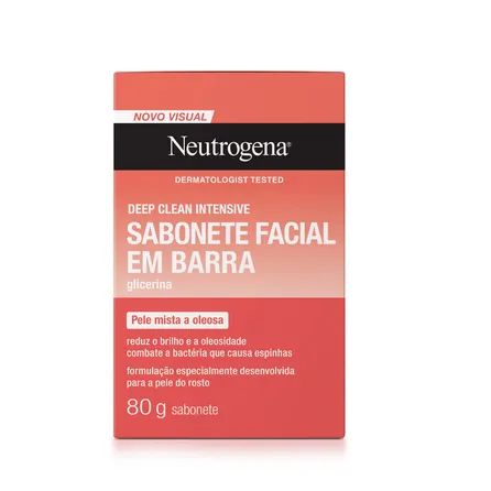 Sabonete Facial em Barra Neutrogena Deep Clean 80g