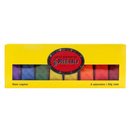 Caixa de Sabonetes Phebo Amarelo 8un