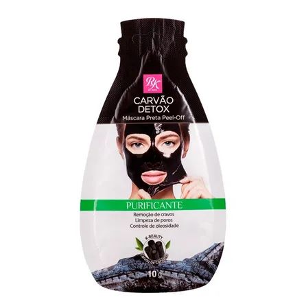 Máscara Preta Peel Off Ruby Kisses Carvão Detox  10g