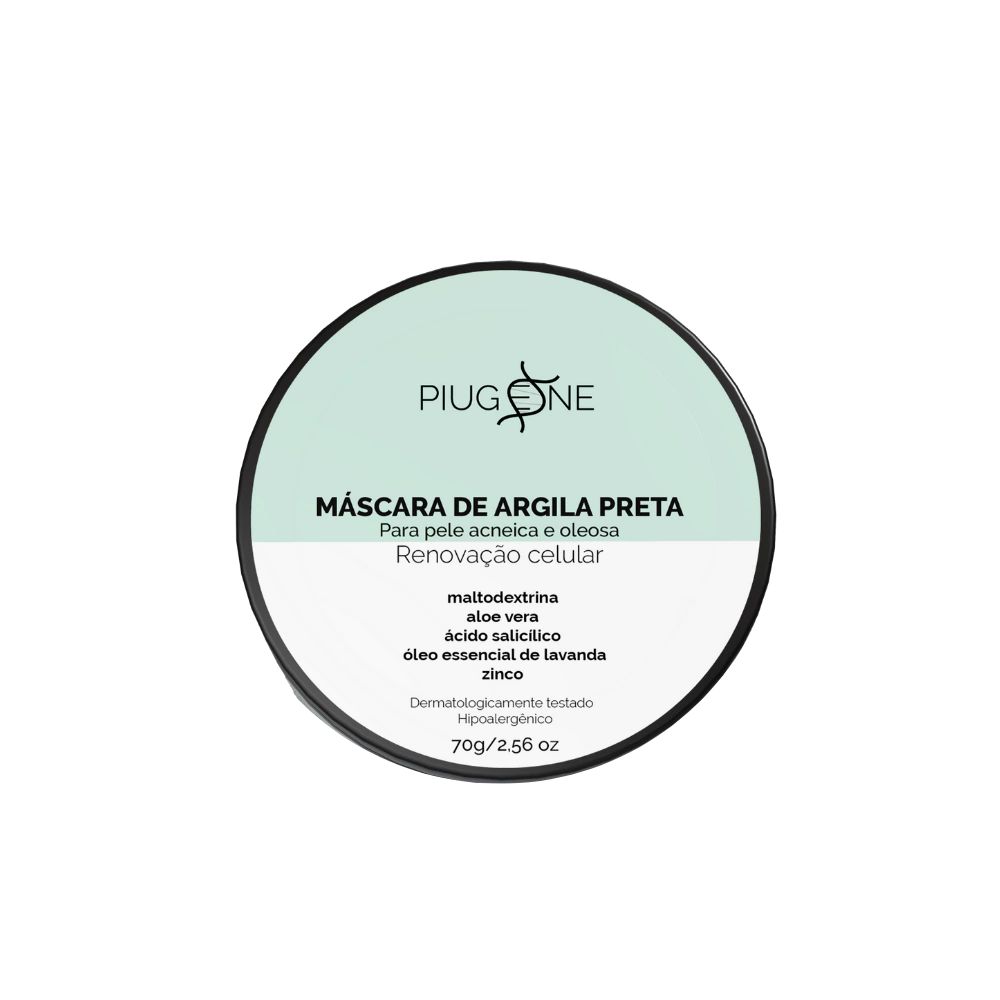 Máscara Facial Piugene Argila Preta 70g