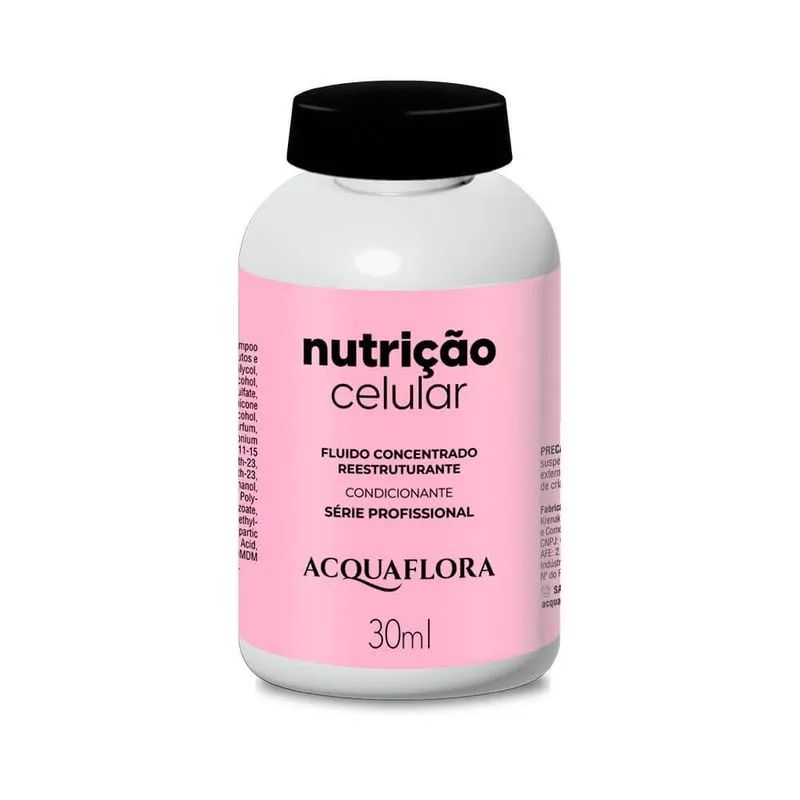 Fluido Condicionante Concentrado Reestruturante Acquaflora Nutrição Celular 30ml