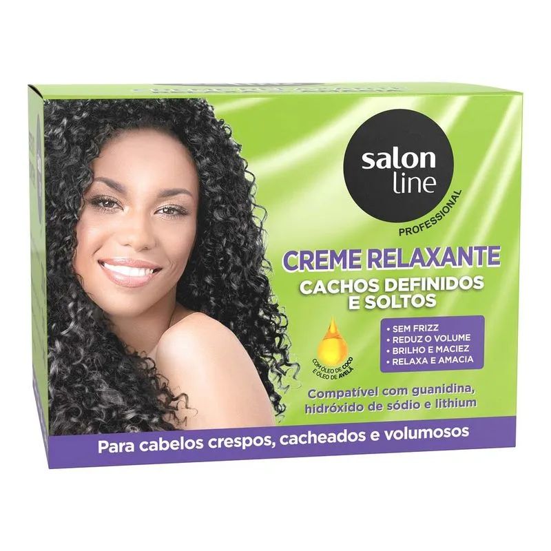 Creme Relaxante Salon Line Óleo de Coco e Óleo de Avelã 200g