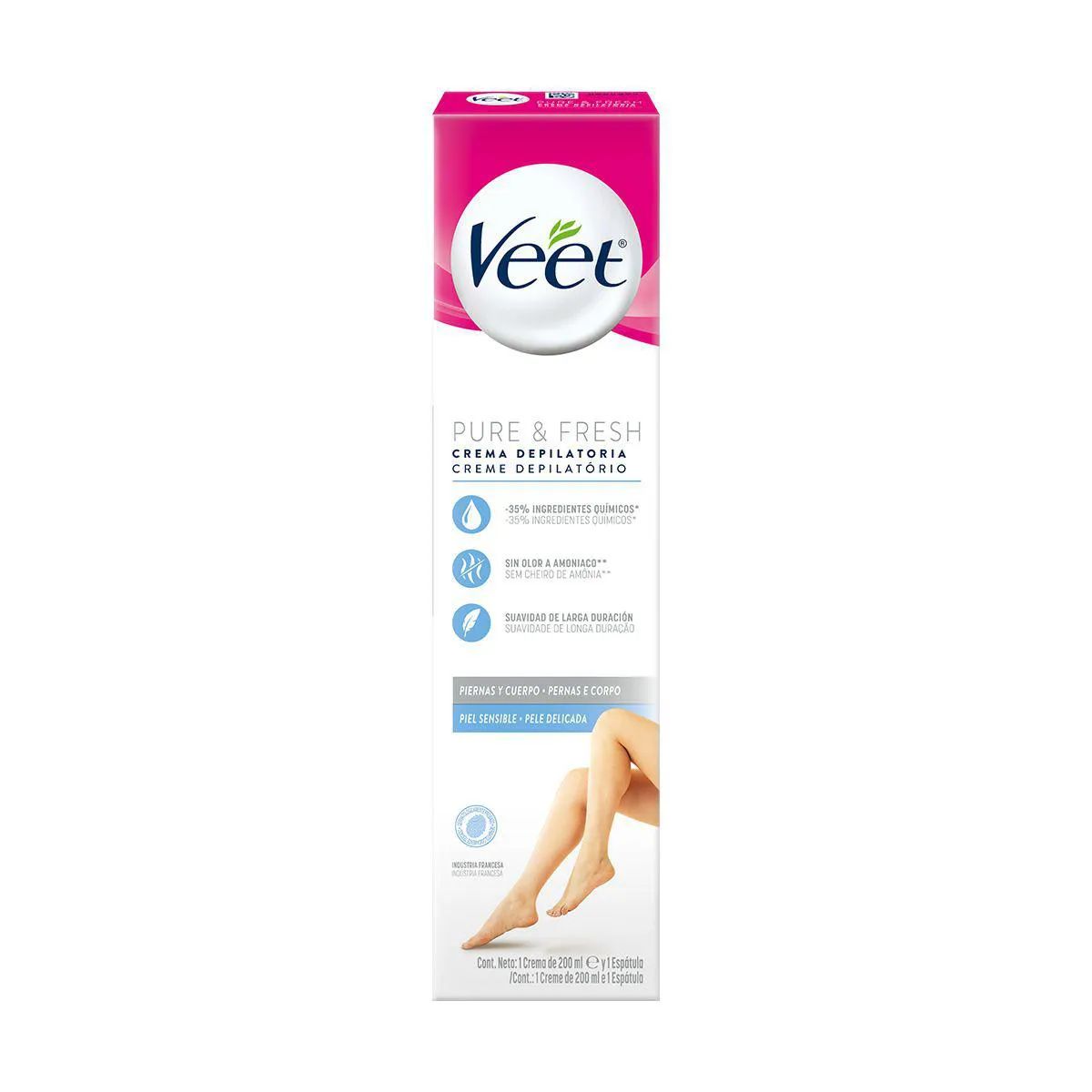 Creme Depilatório Veet Pure & Fresh Pele Normal 200ml