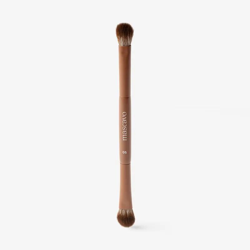 Pincel de Maquiagem Duplo para Sombra Mascavo Pro Series 05