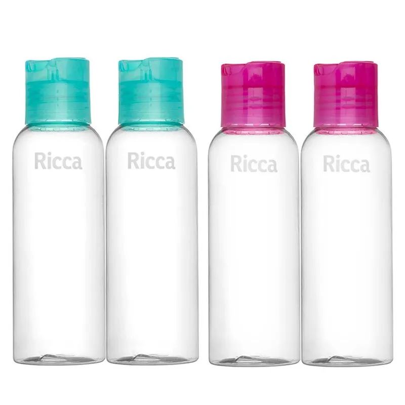 Pack Com 2 Frascos de Viagem Ricca Disk Top ( Cores Sortidas )