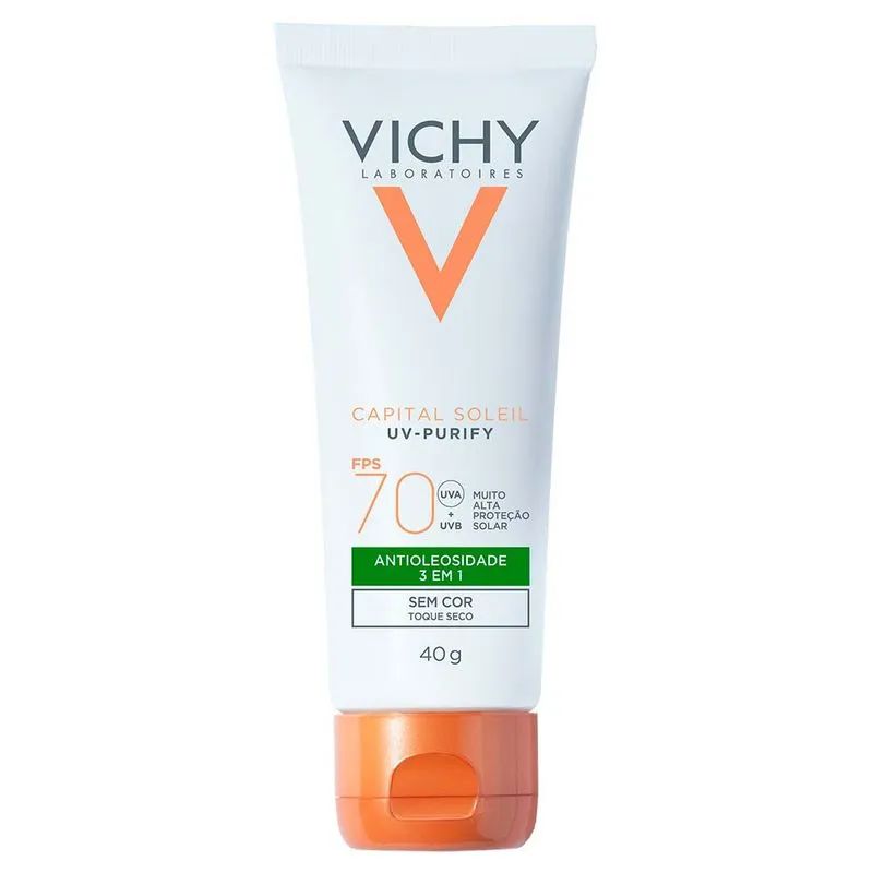 Protetor Solar Facial Vichy Capital Soleil Uv Purify Fps70 40g
