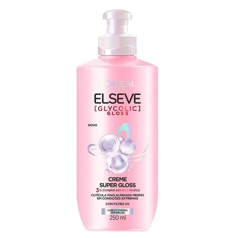 Creme Super Gloss Loréal Paris Elseve Glycolic Gloss 250ml