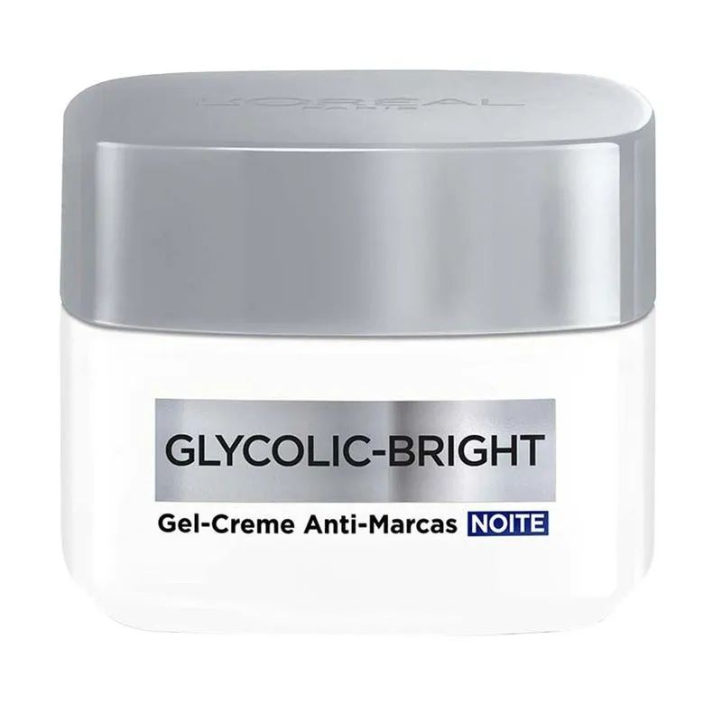 Gel Creme Facial Anti-marcas L'oréal Paris Glycolic Bright Noite 49g