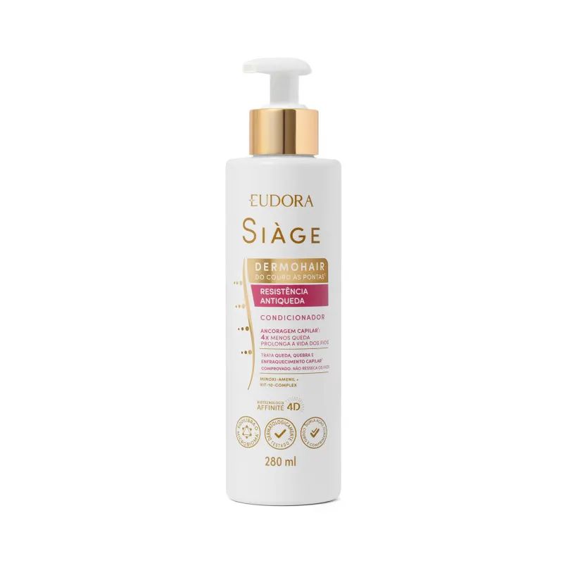 Condicionador Eudora Siàge Dermo Hair Resistência Antiqueda 280ml