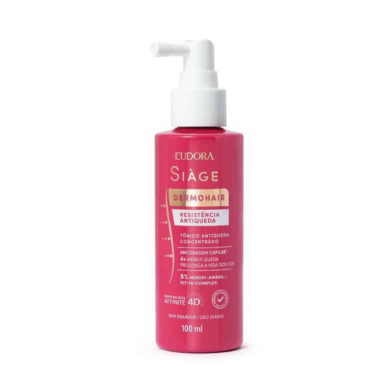 Tônico Concentrado Eudora Siàge Dermo Hair Resistência Antiqueda 100ml