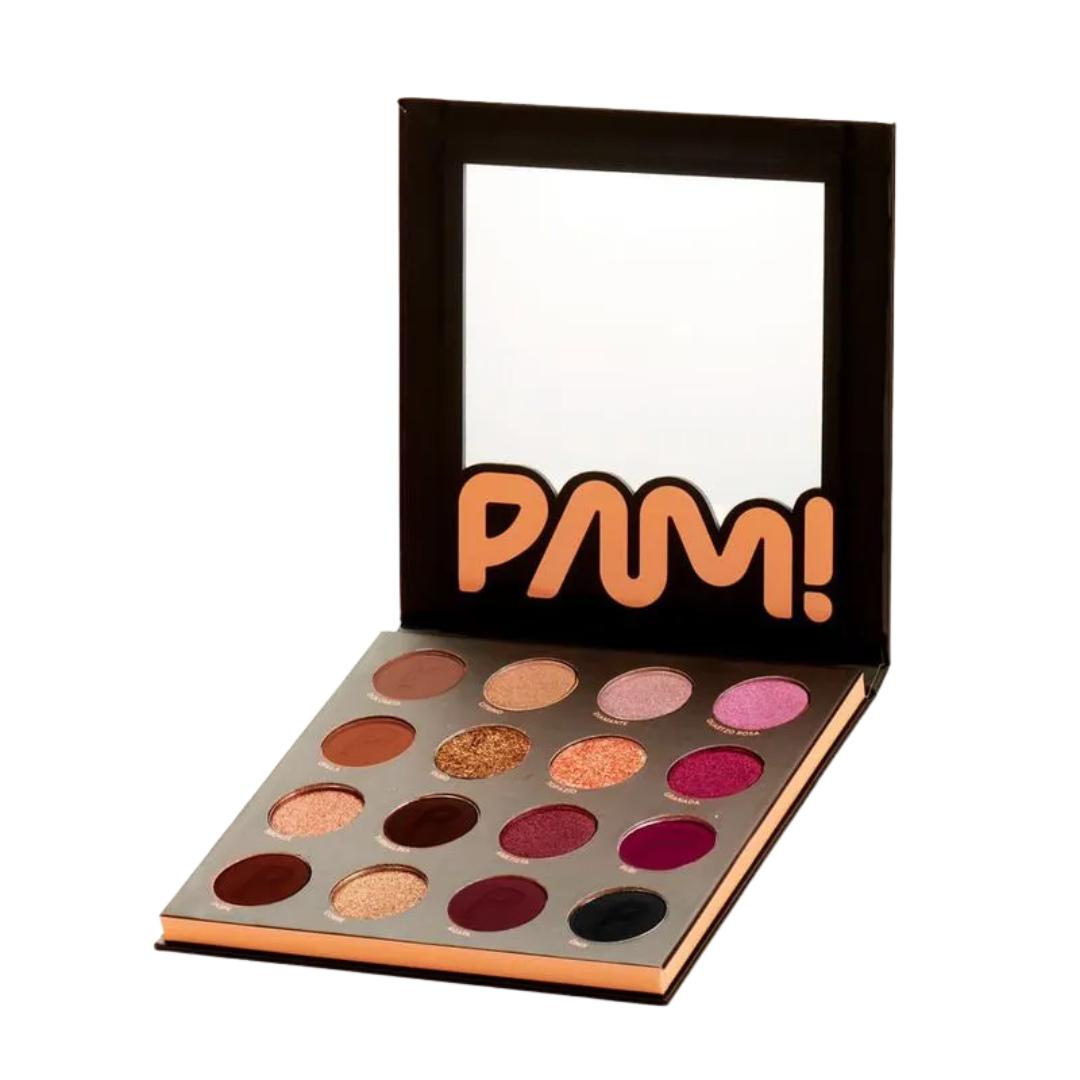 Paleta de Sombras Pam By Pamella 16 Cores Preciosos