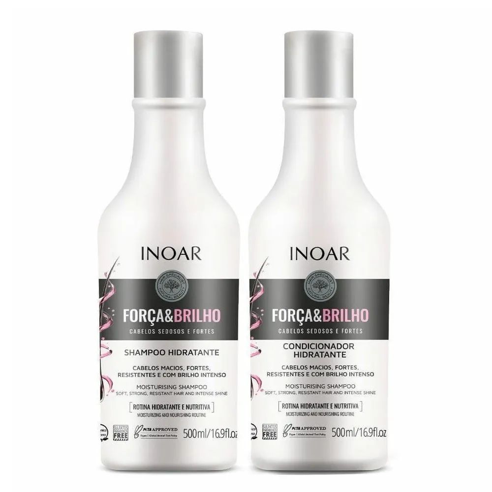Kit Shampoo + Condicionador Força e Brilho Inoar 500ml