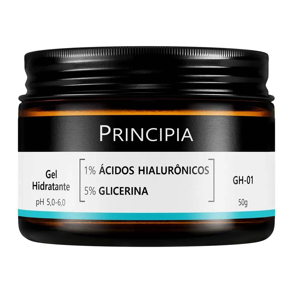 Gel Hidratante Facial Principia 1% Ácidos Hialurônicos + 5% Glicerina Gh-01 Com 50g