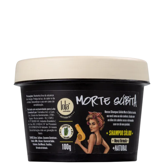 Shampoo Sólido Lola From Rio Morte Súbita 100g