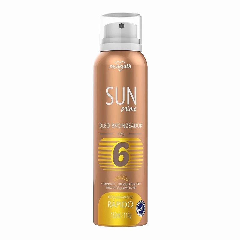 Óleo Bronzeador Aerosol My Health Sun Prime FPS6 150ml