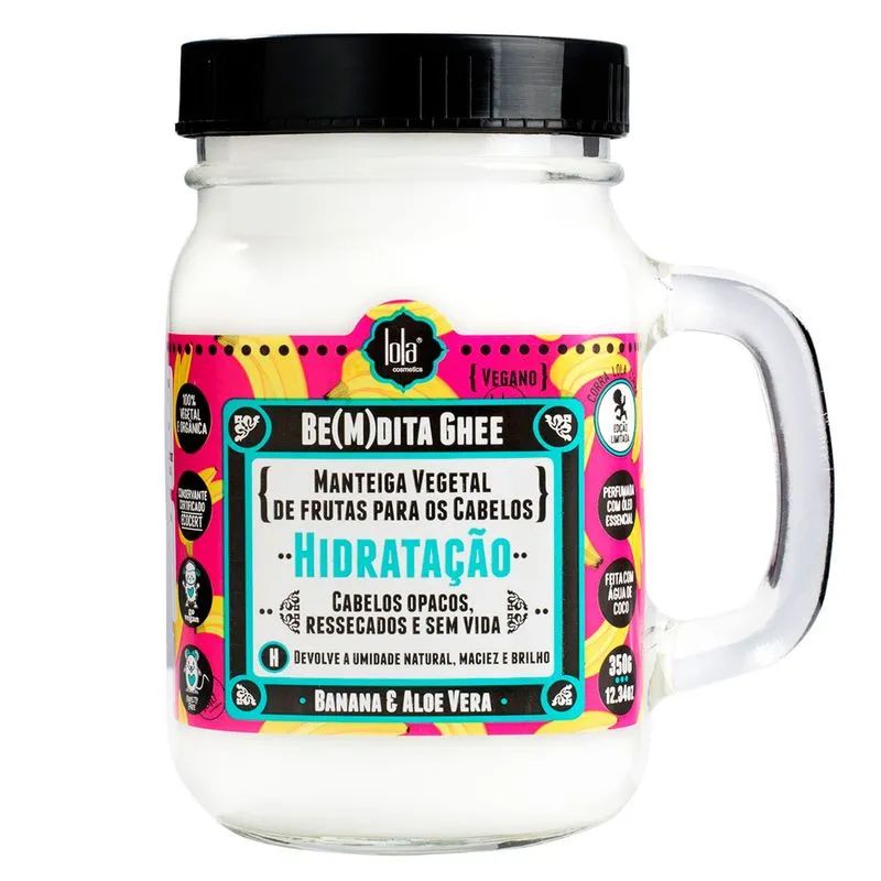 Manteiga Capilar Lola From Rio Hidratação Banana e Aloe Vera 350g
