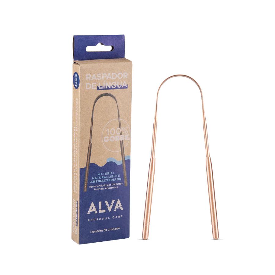 Raspador de Língua de Cobre Alva
