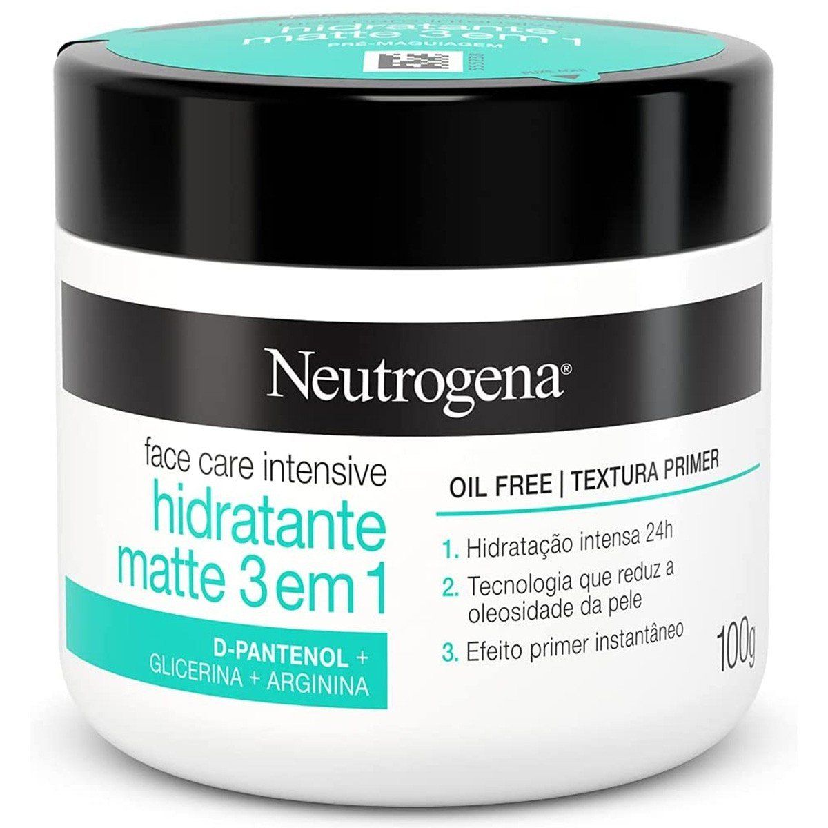 Creme Facial Neutrogena Face Care Intensive Hidratante Matte 3 em 1 100g