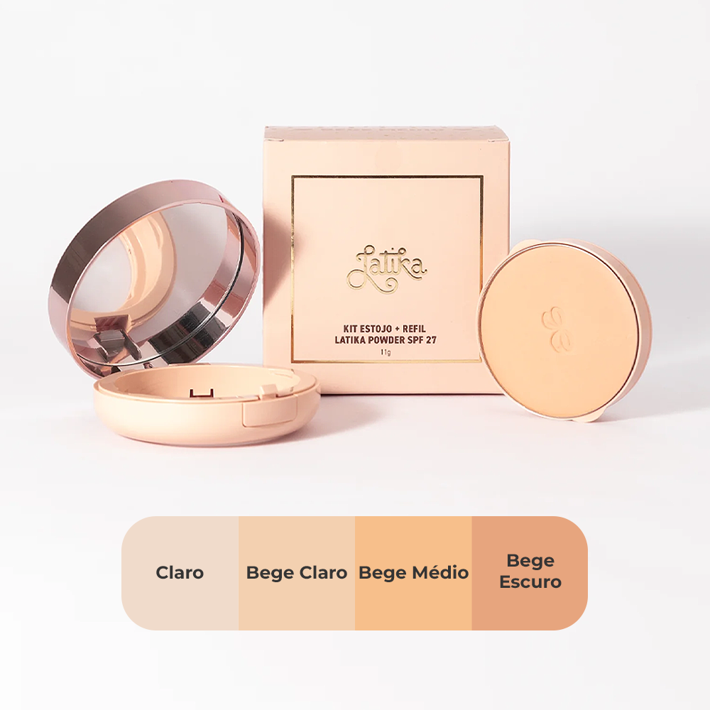 Kit Latika Estojo + Refil Pó Facial Powder 11g