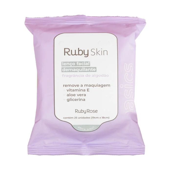 Lenço Demaquilante Basics HB203 Ruby Rose