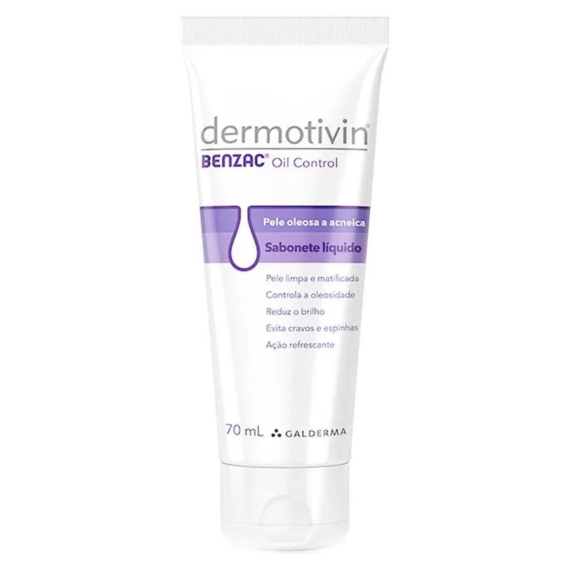 Sabonete Líquido Dermotivin Benzac Oil Control 70ml