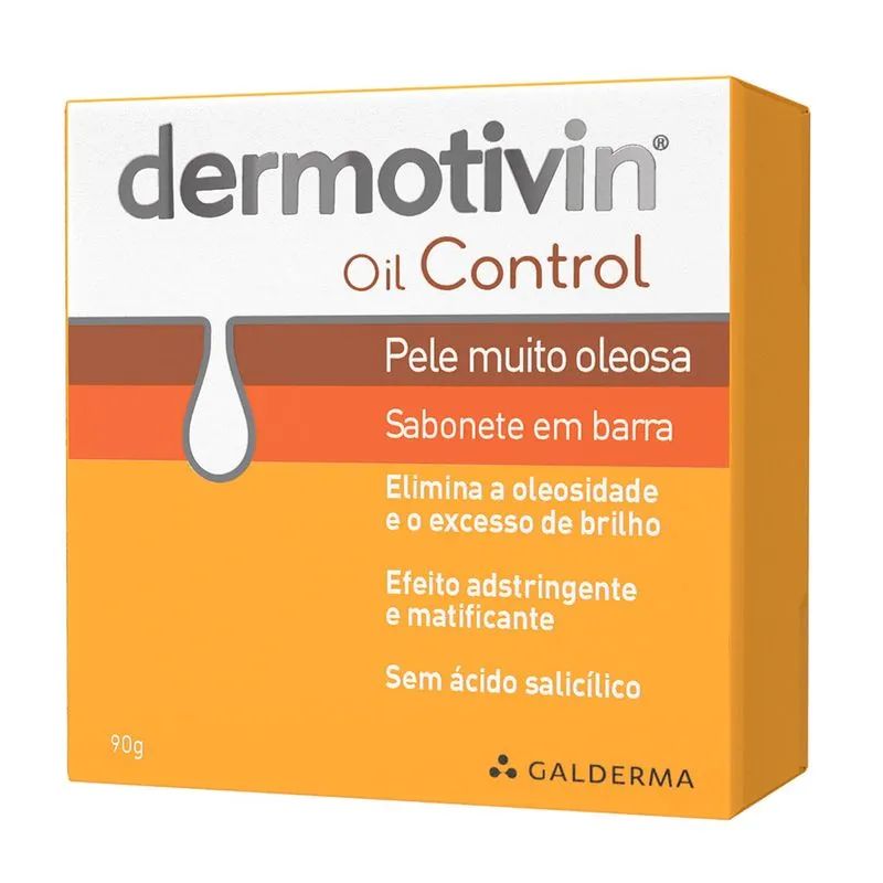 Sabonete Em Barra Dermotivin Oil Control Pele Muito Oleosa 90g