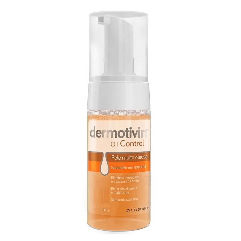Sabonete Em Espuma Dermotivin Oil Control 130ml