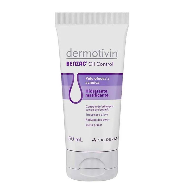 Hidratante Matificante Dermotivin Benzac Oil Control Pele Oleosa e Acneica 50ml