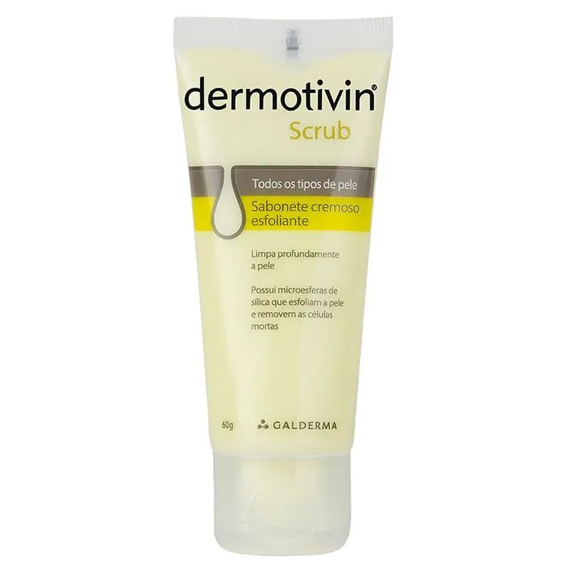 Sabonete Cremoso Esfoliante Dermotivin Scrub 60g