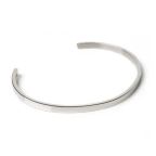 Bracelete de Aço Prata Key Design Cuff Slim – miniatura 1