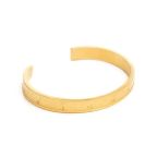 Bracelete de Aço Dourada Key Design Cuff Daytona – miniatura 1