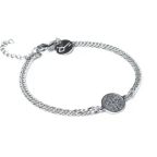 Pulseira de Aço Prata Key Design Amuleto – miniatura 1