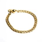 Pulseira de Aço Dourado Key Design Bruce – miniatura 1