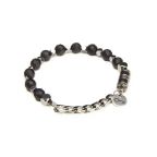 Pulseira de Pedra Natural Preta Key Design Domond P-M – miniatura 1