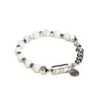Pulseira de Pedra Natural Branca Key Design Domond – miniatura 1