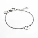 Pulseira de Aço Prata Key Design Signo Capricórnio – miniatura 1