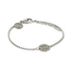 Pulseira de Aço Prata Key Design Signo Gêmeos – miniatura 1