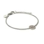 Pulseira de Aço Prata Key Design Signo Peixes – miniatura 1