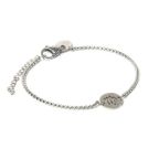 Pulseira de Aço Prata Key Design Signo Virgem – miniatura 1